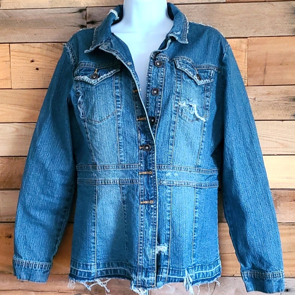 Axcess stretch jean Vintage jacket L/xl